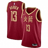 Rockets 13 James Harden Red 2018 19 City Edition Nike Swingman Jersey Dzhi,baseball caps,new era cap wholesale,wholesale hats